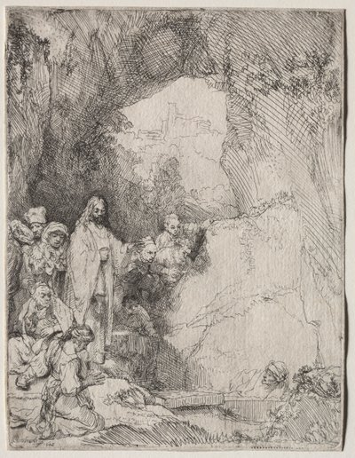 Vzkříšení Lazara: Malý talíř, 1642. od Rembrandt van Rijn