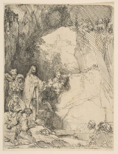 Vzkříšení Lazara, malá deska, 1642. od Rembrandt van Rijn