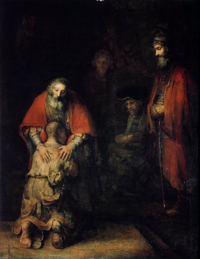 Návrat marnotratného syna, c1668 od Rembrandt van Rijn