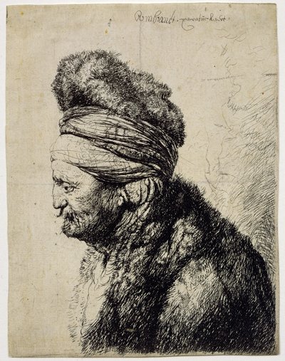 Druhá orientální hlava od Rembrandt van Rijn