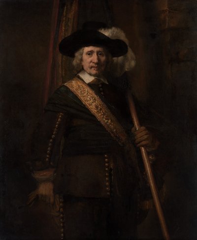 The Standard Bearer Floris Soop, 1604-1657, 1654. od Rembrandt van Rijn