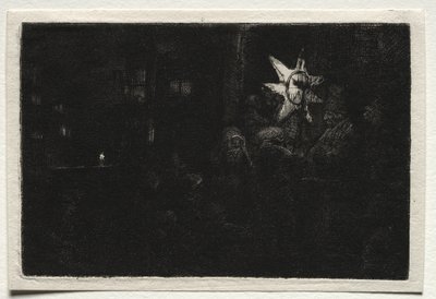 Hvězda králů: Noční skladba od Rembrandt van Rijn