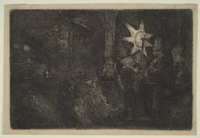 The Star of Kings: A Night Piece, ca. 1651. od Rembrandt van Rijn
