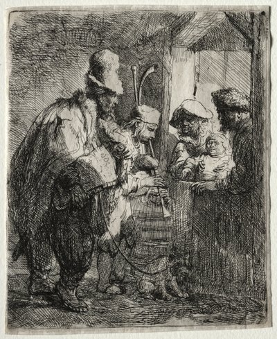 Strolling Musicians, c. 1635. od Rembrandt van Rijn