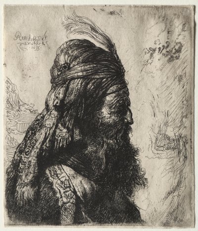 Třetí orientální hlava od Rembrandt van Rijn