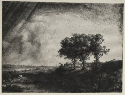 Tři stromy od Rembrandt van Rijn