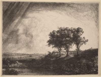 Tři stromy od Rembrandt van Rijn