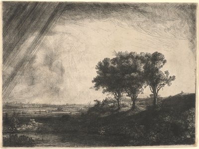 Tři stromy od Rembrandt van Rijn