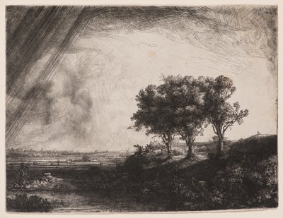 Tři stromy od Rembrandt van Rijn