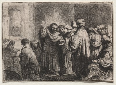 The Tribute Money, c. 1635. od Rembrandt van Rijn