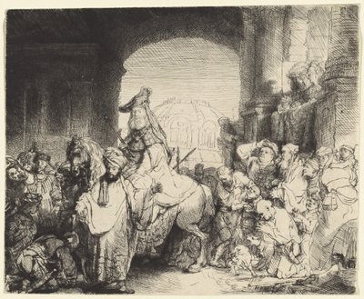 Triumf Mordecai od Rembrandt van Rijn