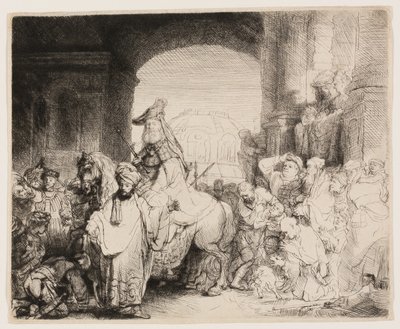 Triumf Mordecai od Rembrandt van Rijn