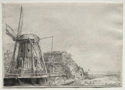 Větrný mlýn, 1641. od Rembrandt van Rijn