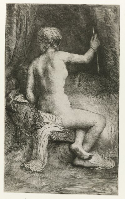 Žena s šípem Žena s šipkou od Rembrandt van Rijn