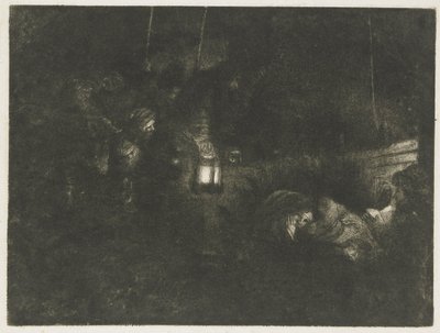 Klanění pastýřů: noční kus od Rembrandt van Rijn