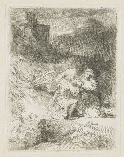 Agónie v zahradě od Rembrandt van Rijn