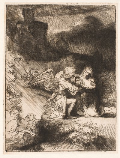 Utrpení v zahradě od Rembrandt van Rijn