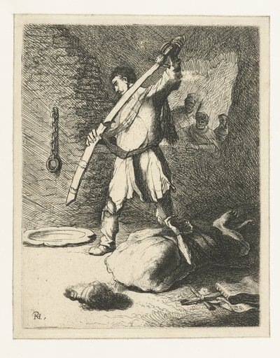 Stětí svatého Jana Křtitele od Rembrandt van Rijn