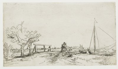 Most v Klein Kostverloren na Amstel od Rembrandt van Rijn
