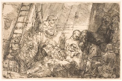 Obřízka (ve stáji) od Rembrandt van Rijn