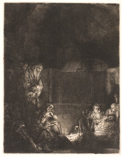 Pohřbení od Rembrandt van Rijn