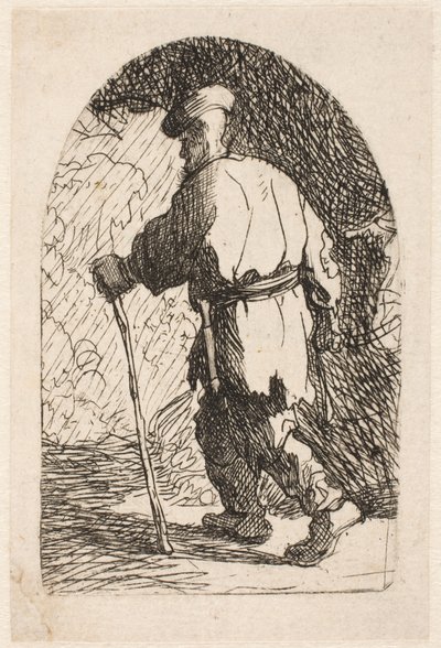Útěk do Egypta: náčrt od Rembrandt van Rijn