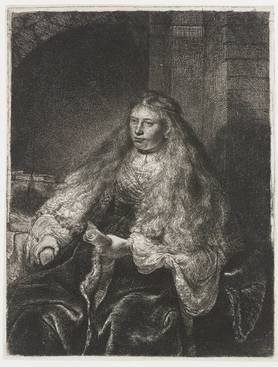 Velká židovská nevěsta od Rembrandt van Rijn