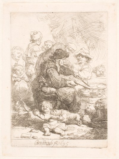 Palačinková žena od Rembrandt van Rijn