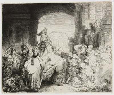 Triumf Mordechaje od Rembrandt van Rijn