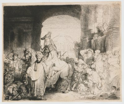 Mordechajovo vítězství od Rembrandt van Rijn