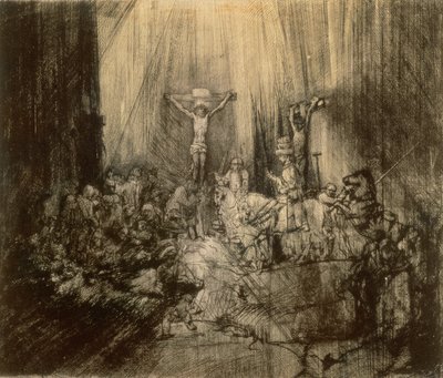 Tři krucifixy, 1653 od Rembrandt van Rijn