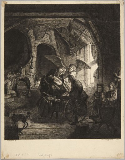 Tobiáš znovu nabývá zrak od Rembrandt van Rijn