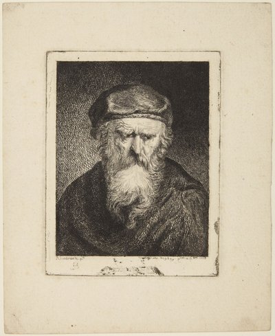 Mrzutý stařec od Rembrandt van Rijn