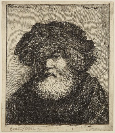 Stařec v čepici od Rembrandt van Rijn