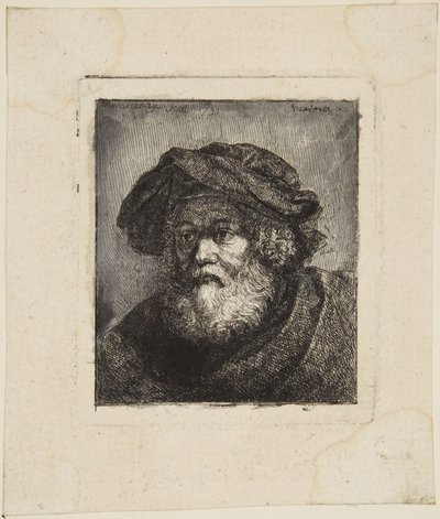 Stařec v čepici od Rembrandt van Rijn