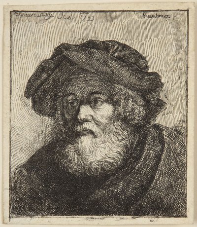 Stařec v čepici od Rembrandt van Rijn