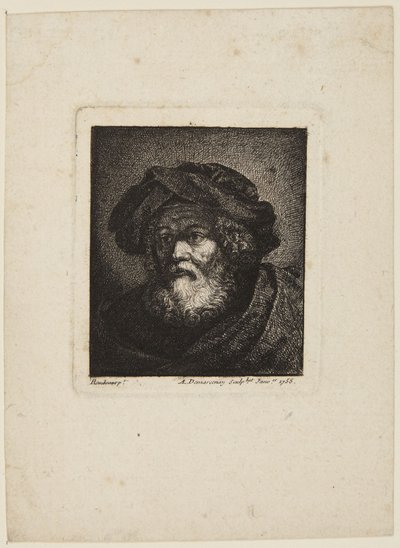 Stařec v čepici od Rembrandt van Rijn
