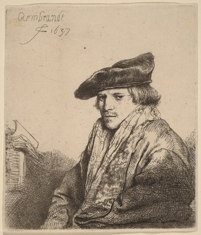 Mladík v sametové čepici (Petrus Sylvius) od Rembrandt van Rijn
