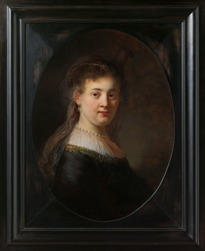 Mladá žena v kostýmu fantasy od Rembrandt van Rijn