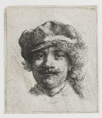 Autoportrét s baretem od Rembrandt van Rijn