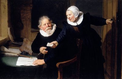 Stavitel lodí a jeho manželka od Rembrandt van Rijn