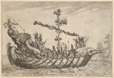 Peleus a Talamon, ze série Nádoby Argonautů, na svatební oslavu..., 1608. od Remigio Cantagallina
