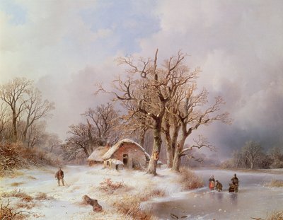 Zimní krajina (ropa) od Remigius Adrianus Haanen
