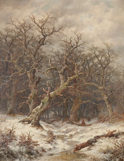 Zimní krajina (Zimní les) od Remigius Adrianus van Haanen