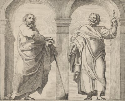 Svatí Petr a Pavel v předsíni, ca. 1630-80., ca. 1630-80. od Remoldus Eynhoudts