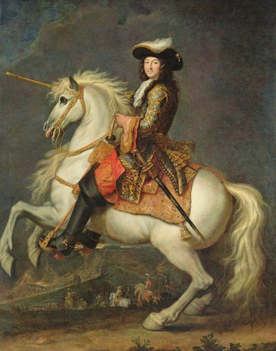 Jezdecký portrét Ludvíka XIV (1638-1715) od René Antoine Houasse