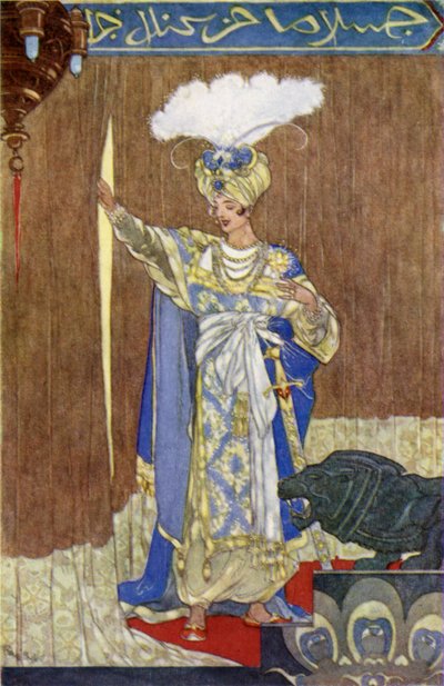Kalif si užívá svůj vtip (barva litho) od René Bull