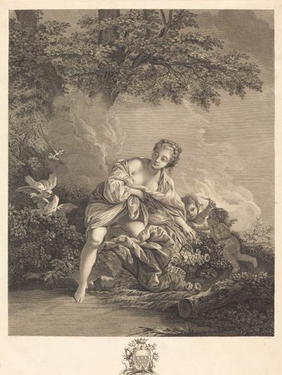 Venuše a lásky od René Gaillard after François Boucher