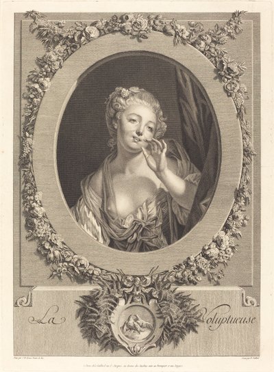 Smyslný od René Gaillard after Jean Baptiste Greuze