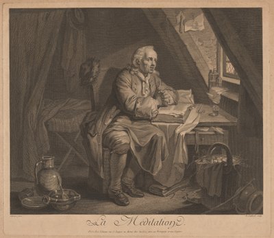 Rozjímání od René Gaillard, after Johann Eleazar Schenau